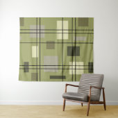 Tenture Mi-siècle moderne géométrique 18 (En situation (horizontale))