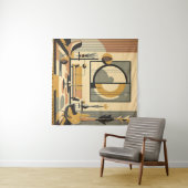 Tenture Mid Century Interior Design Autumn Hues Livingroom (En situation (horizontale))