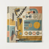 Tenture Mid Century Interior Design Desert Livingroom (Devant (Horizontal))