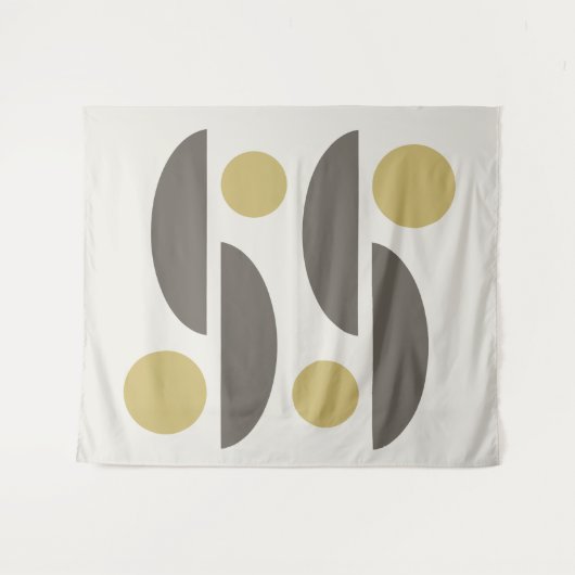 Tenture Mid Century Modern Geo Abstrait 05 (Devant (Horizontal))