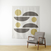 Tenture Mid Century Modern Geo Abstrait 05 (En situation)