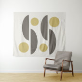 Tenture Mid Century Modern Geo Abstrait 05 (En situation (horizontale))