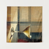 Tenture Mid Century Modern Martini in a Moonbeam (Devant (Horizontal))