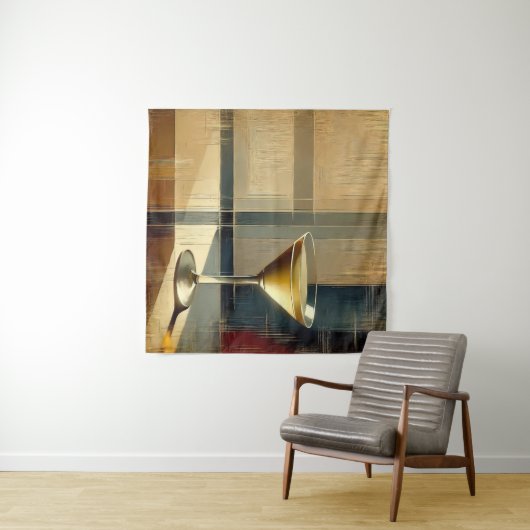 Tenture Mid Century Modern Martini in a Moonbeam (En situation (horizontale))