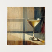 Tenture Mid Century Modern Martini in a Moonbeam (Devant)