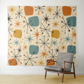 Tenture Mid Century Modern Starburst Pattern (En situation (horizontale))