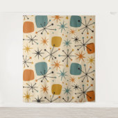Tenture Mid Century Modern Starburst Pattern (Devant)