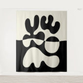 Tenture Mid Century Moderne Bioabstraction (Devant)