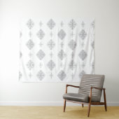 Tenture Midcentury Starburst Diamonds Light Gray (En situation (horizontale))