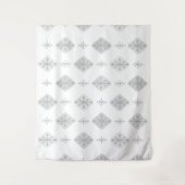 Tenture Midcentury Starburst Diamonds Light Gray (Devant)