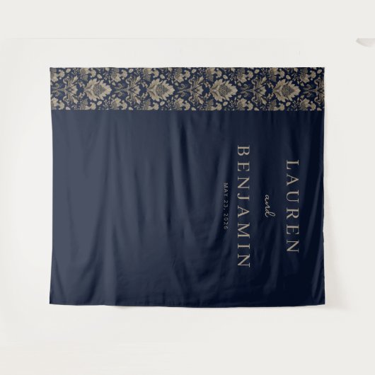 Tenture Midnight Baroque Wedding (Devant (Horizontal))