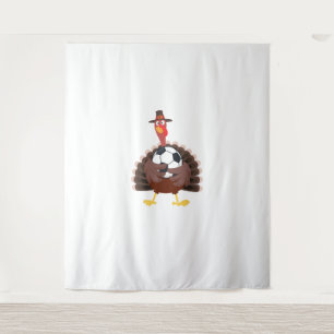 Tenture Mignonne Funny Soccer Thanksgiving Turquie Boys