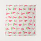 Tenture Mignonne pastèque : motif d'aquarelle transparente (Devant (Horizontal))