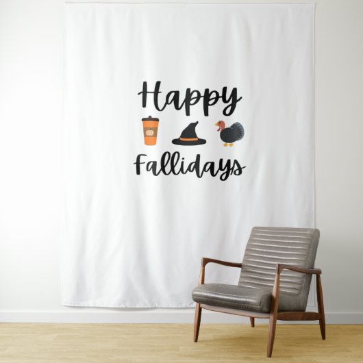 Tenture Mignonne saison d'automne Joyeux Fallidays Thanksg (En situation)