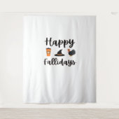 Tenture Mignonne saison d'automne Joyeux Fallidays Thanksg (Devant)