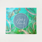 Tenture Mignonne sous le Baby shower marin (Devant (Horizontal))