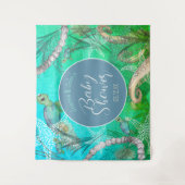 Tenture Mignonne sous le Baby shower marin (Devant)