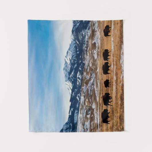 Tenture Migration de bison (Devant)