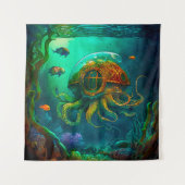 Tenture Miles Under the Sea Art Illustration Steampunk (Devant)