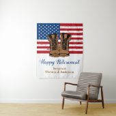 Tenture Military Army Retirement American Flag Patriotic (En situation)