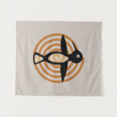 Tenture Mimbres Bird Art (Devant (Horizontal))