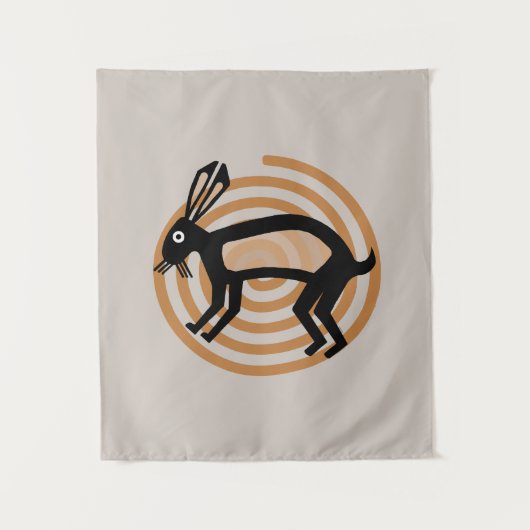 Tenture Mimbres Rabbit Art (Devant)