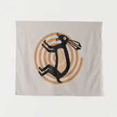 Tenture Mimbres Rabbit Art (Devant (Horizontal))