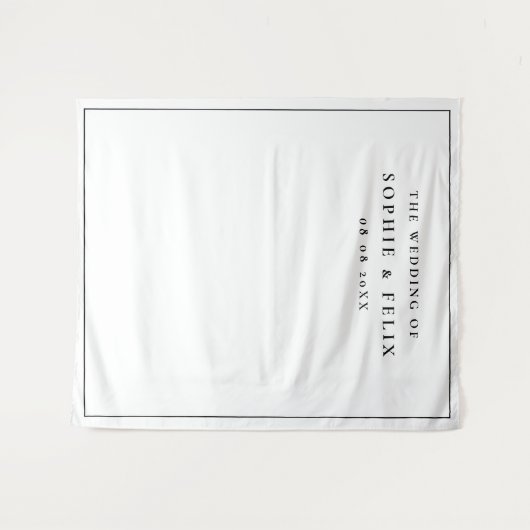 Tenture Mini-Chic élégant Mariage Jour photo fond (Devant (Horizontal))