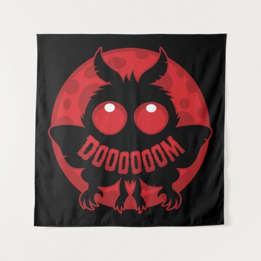 Tenture Mini Mothman éclairé par la lune de DOOOOOOM (Devant)