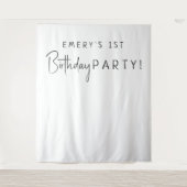 Tenture Mini Neutre Nom de fête d'anniversaire Contexte (Devant)
