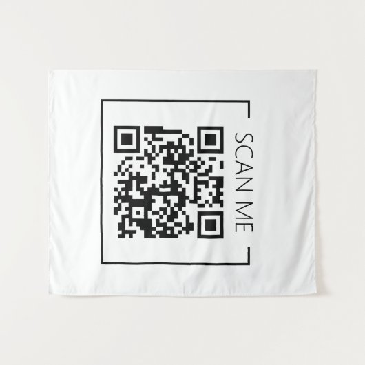Tenture Mini-tendance QR Code Scan Me Business (Devant (Horizontal))