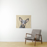 Miniature Pinscher Peinture mignonne Chien Art ori