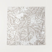 Tenture Minimal botanical art seamless pattern. Tropical m (Devant (Horizontal))