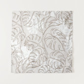 Tenture Minimal botanical art seamless pattern. Tropical m (Devant)
