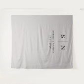 Tenture Minimal et chic | Gris doux et Mariage noir (Devant (Horizontal))