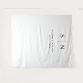 Tenture Minimal et chic | Mariage noir et blanc (Devant (Horizontal))