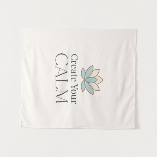 Tenture Minimal Motivational Wall Tapestry (Devant (Horizontal))