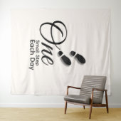 Tenture Minimal Motivational Wall Tapestry (En situation (horizontale))