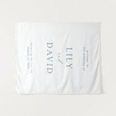 Tenture Minimalist Elegant Welcome Wedding Tapestry (Devant (Horizontal))