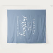 Tenture Minimalist Typography Birthday Party Design  (Devant (Horizontal))