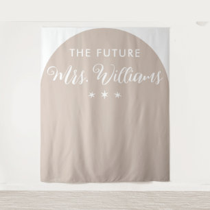 Tenture minimaliste Arche de Baby Shower pour la future Mm
