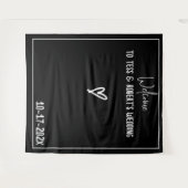 Tenture Minimaliste noir et blanc (Devant (Horizontal))