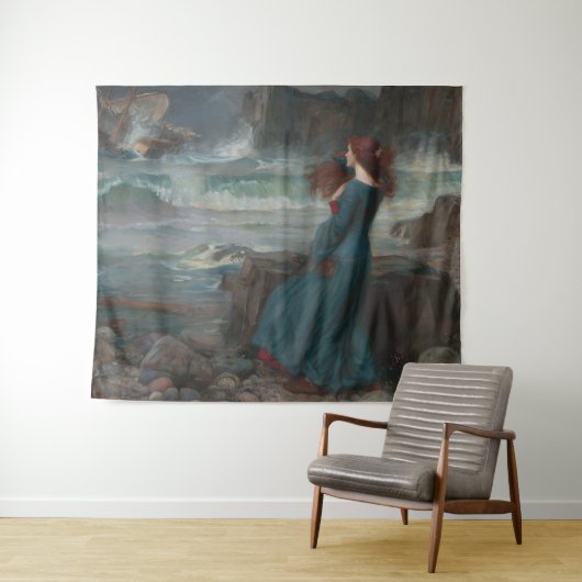 Tenture Miranda Tempest John William Waterhouse Art (En situation (horizontale))