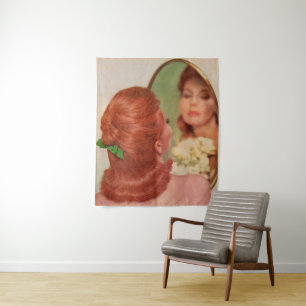 Tenture miroir au mur