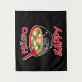 Tenture Miso Happy Funny Food Kawaii (Devant)