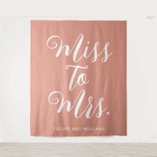 Tenture Miss à Mrs Banner Fournitures de salle de mariage