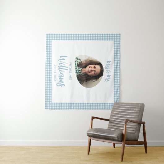 Tenture Miss à Mrs Bannière Réception de Mariage Bohème (En situation (horizontale))