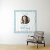 Tenture Miss à Mrs Bannière Réception de Mariage Bohème (En situation)