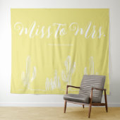 Tenture Miss to Mrs Moderne Boho Cactus Citrus Enterrement (En situation (horizontale))