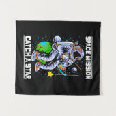 Tenture Mission spatiale d'astronaute Attraper une étoile (Devant (Horizontal))